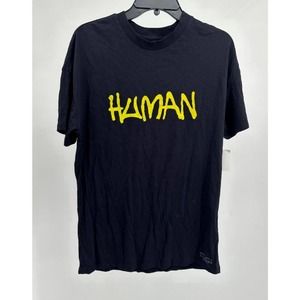 Human Nation Together Tee T shirt Black Tee Men Sz XXS NEW NWT N141